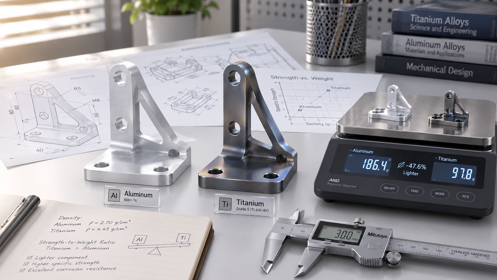 Titanium Weight vs Aluminum: An Engineer's Practical Guide